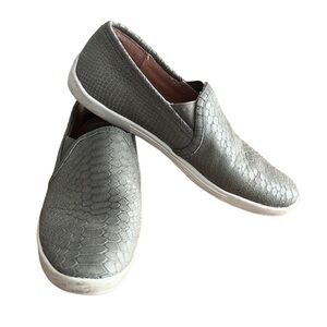 JOIE Kidmore leather snake print slip on sneakers sz 37 1/2